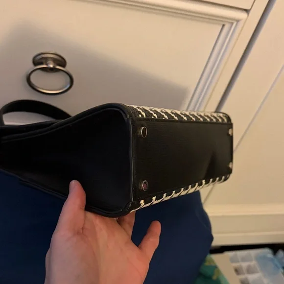 kate spade Black & White Houndstooth Darcy Bag - Picture 8 of 12